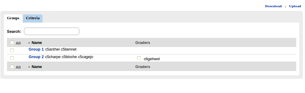 Assigning graders to groups