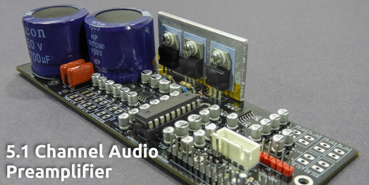 6-channel audio preamplifier